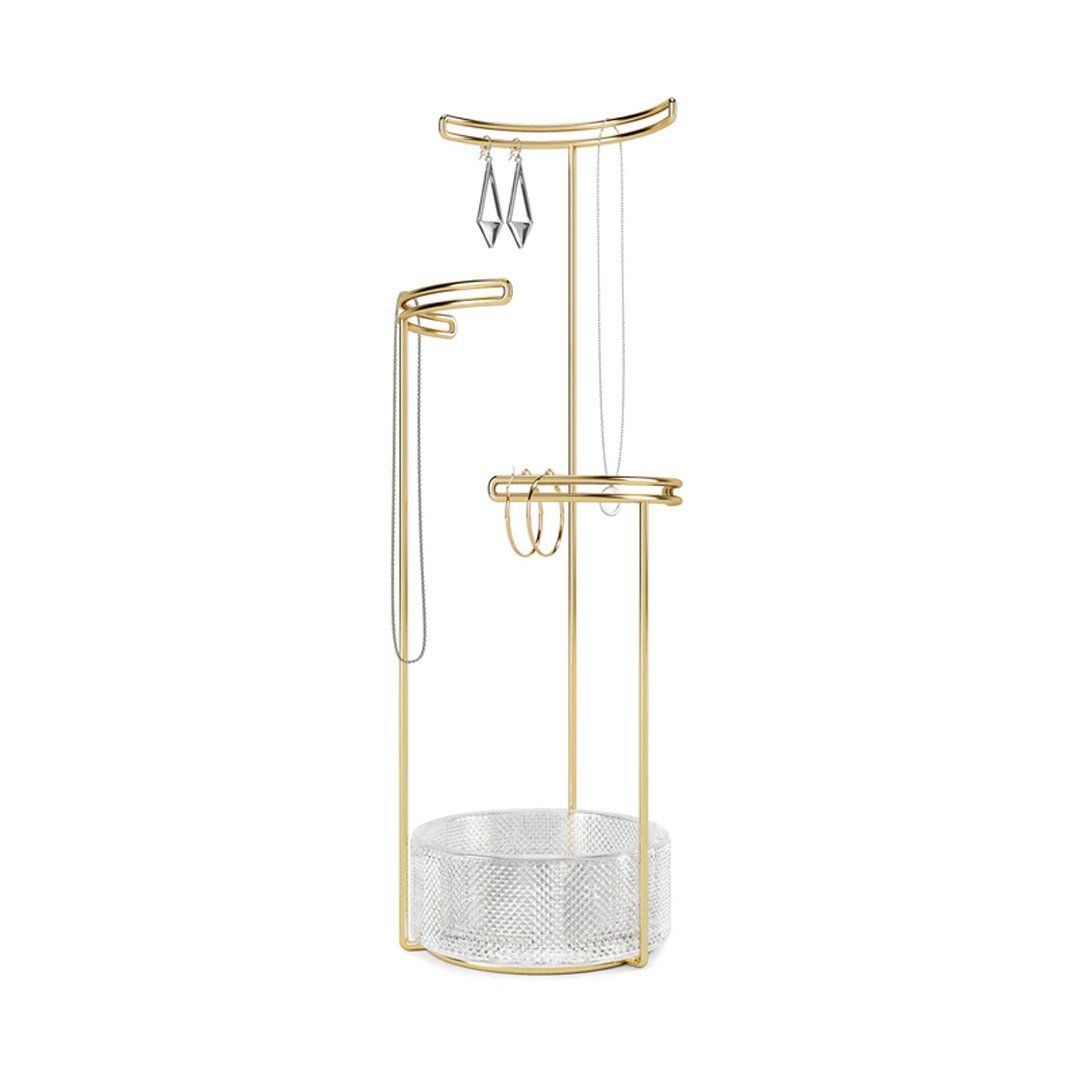 Tesora Gold Color Jewelry Stand