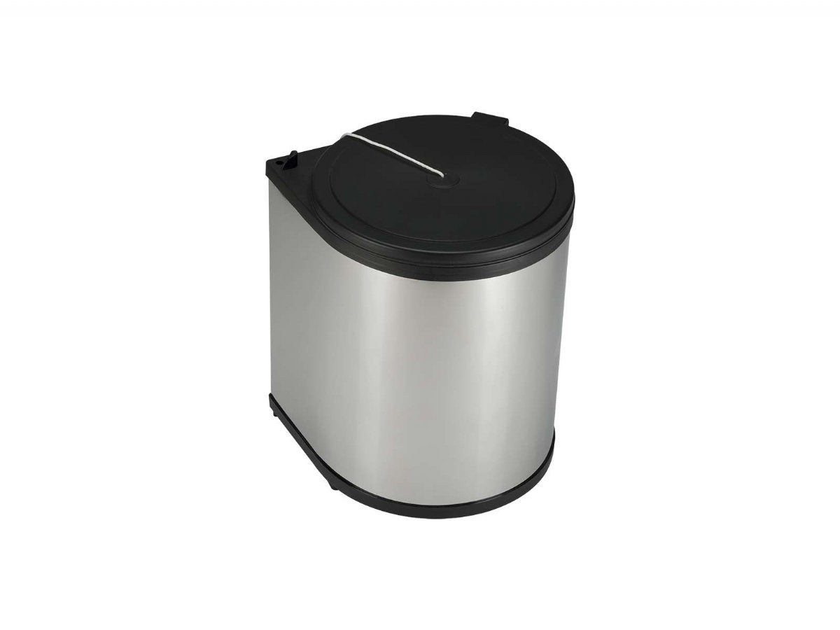 Classic 13 lt Black Automatic Opening Lid Trash Can