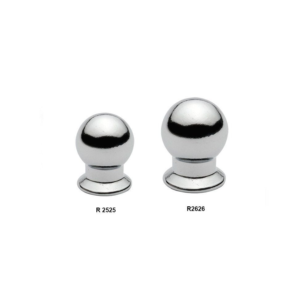 Marble Button Handle Satin 19mm
