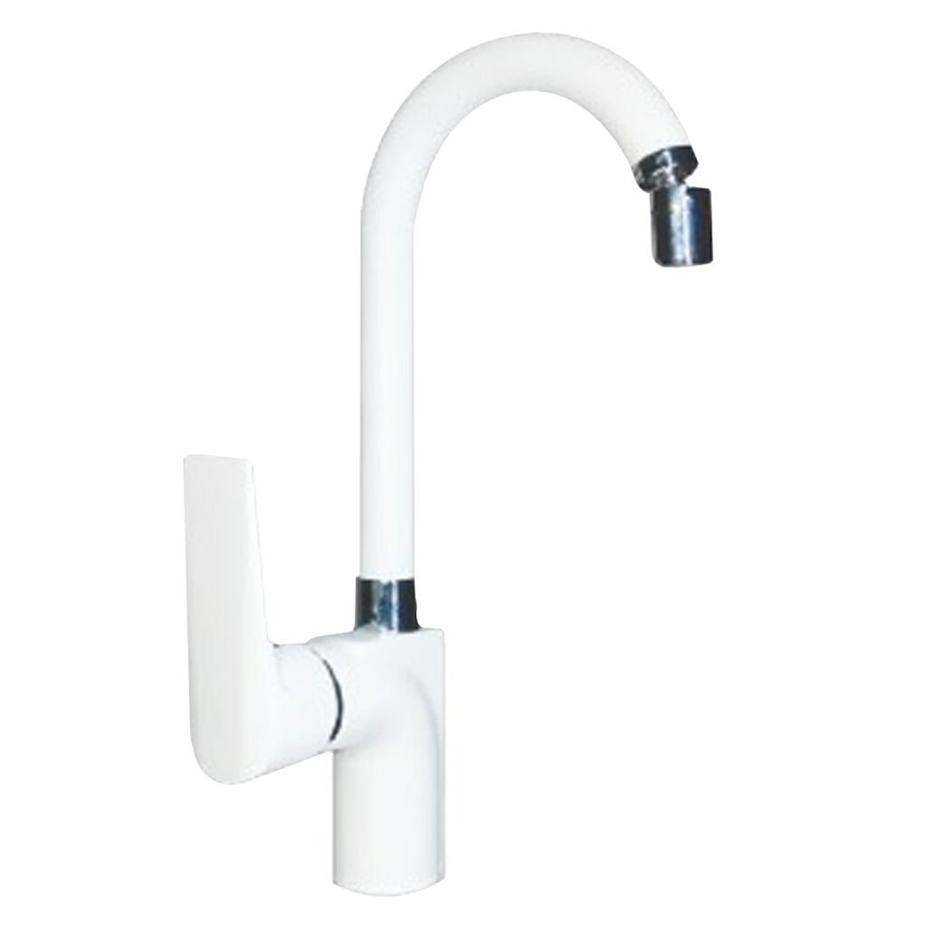 Sapphire Series Swan White Sink Faucet