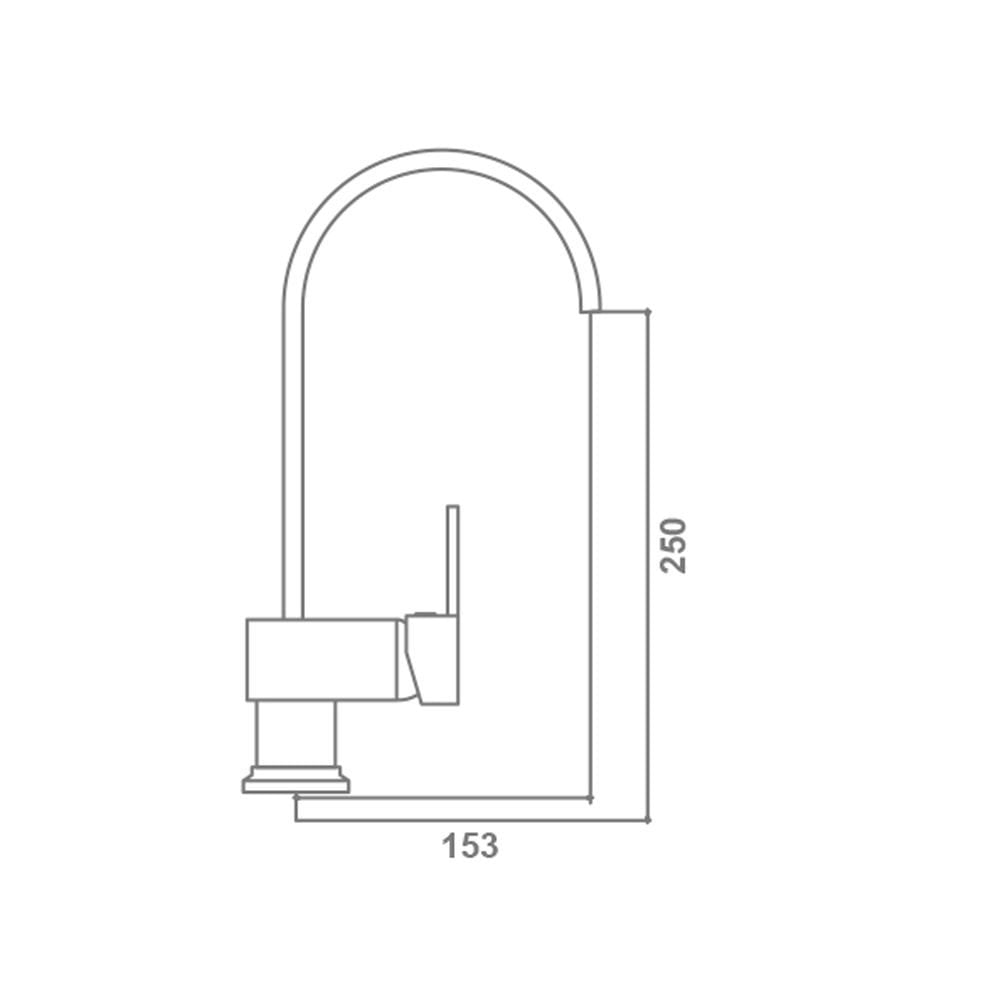 Angled Series Swan Sink Faucet