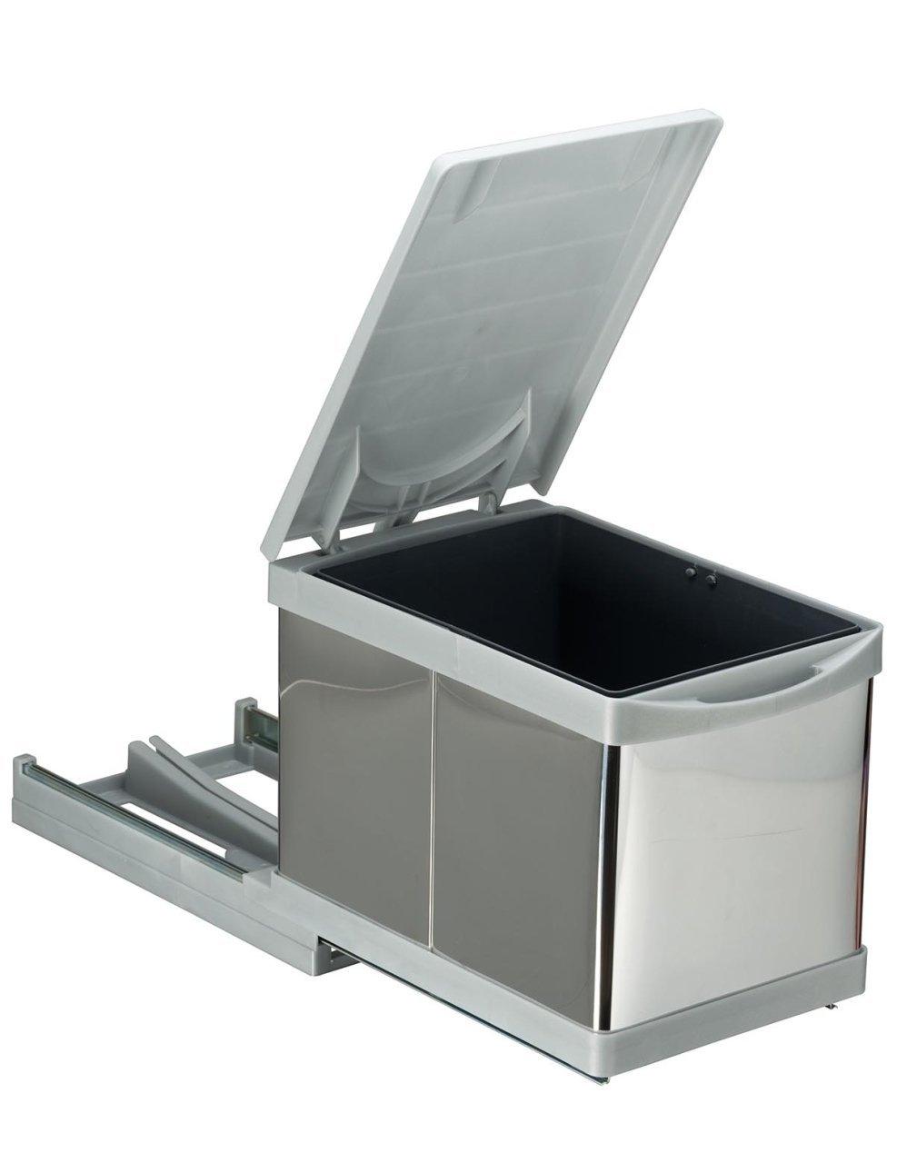 Toty 12 lt Automatic Opening Lid Rail Trash Can