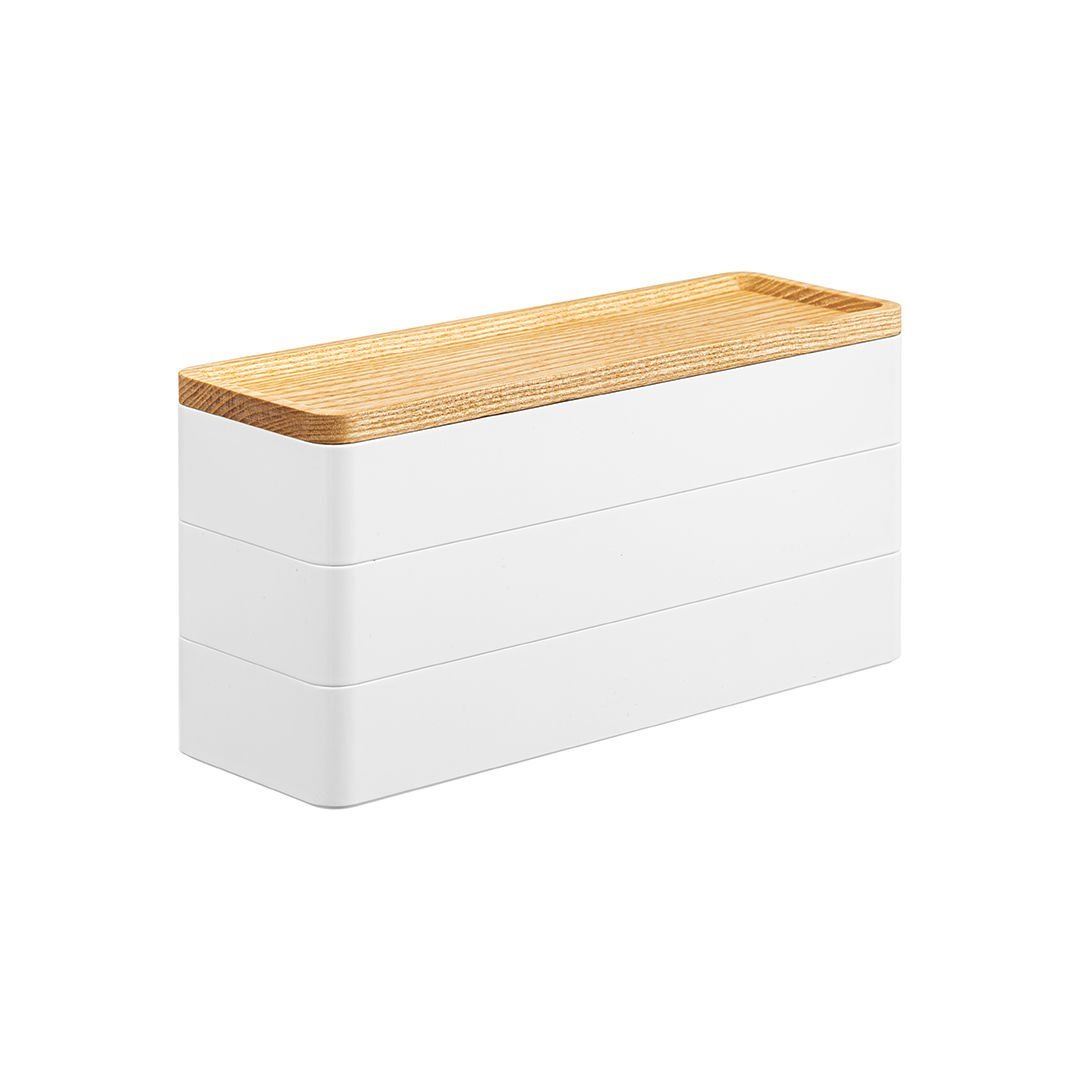 Rin Three-Shelf White Organizer