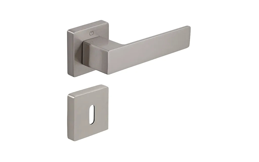 500 Cube Door Handle with Square Rosette