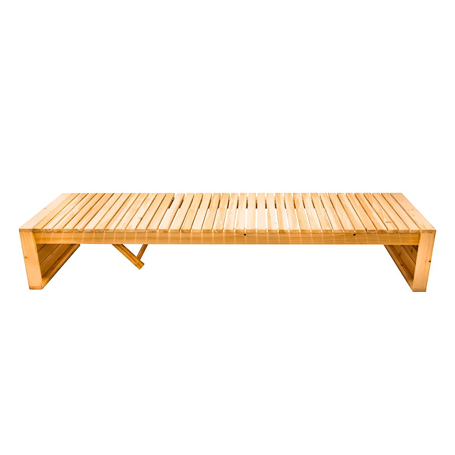 Baiyin Natural Wood Pine Lounge Chair