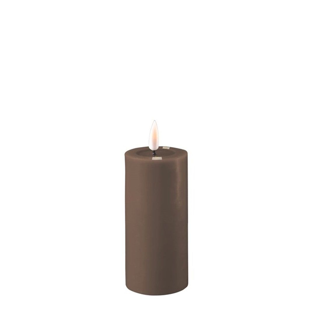 Moka Led Candle 5X10 cm - De Rf-0092-1