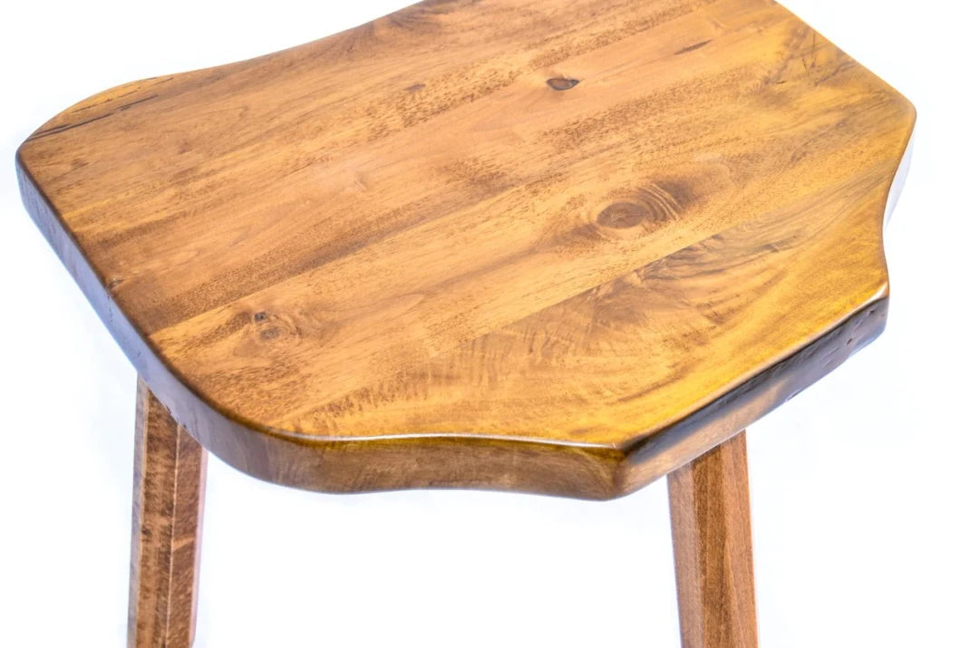 Sorsele Walnut Wood Three-Legged Coffee Table