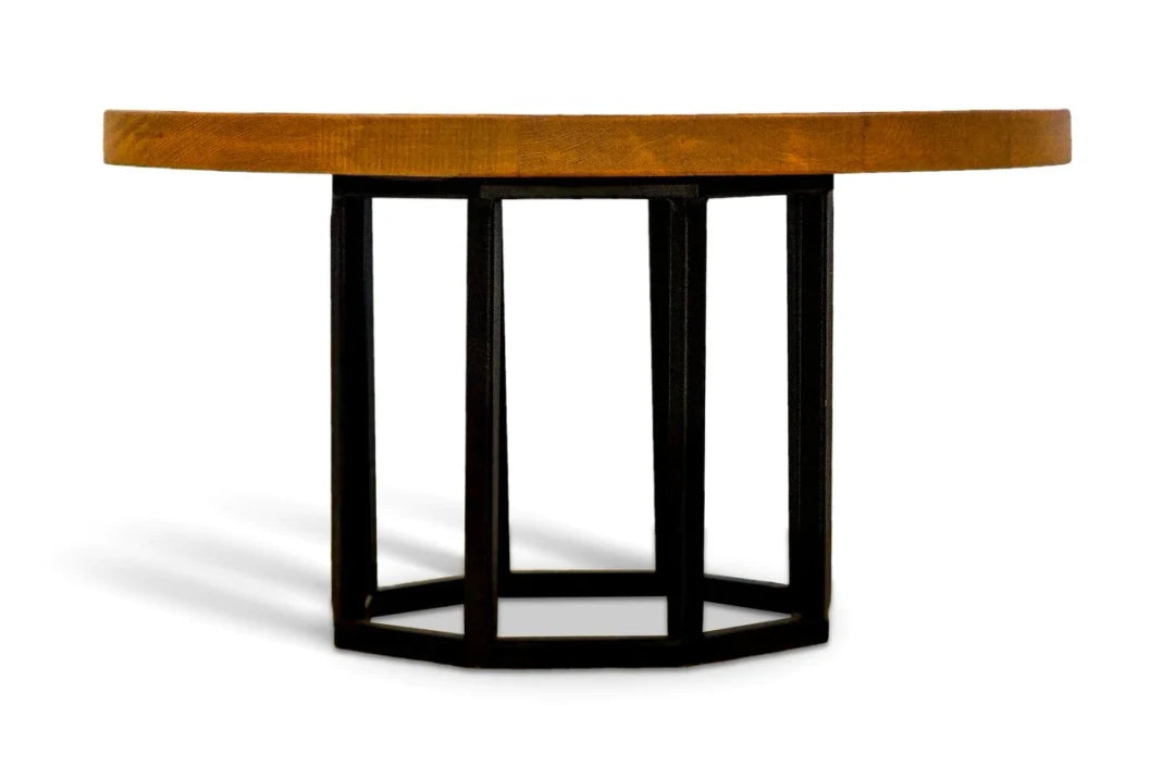 Granvin Pine Wood Coffee Table with Metal Legs