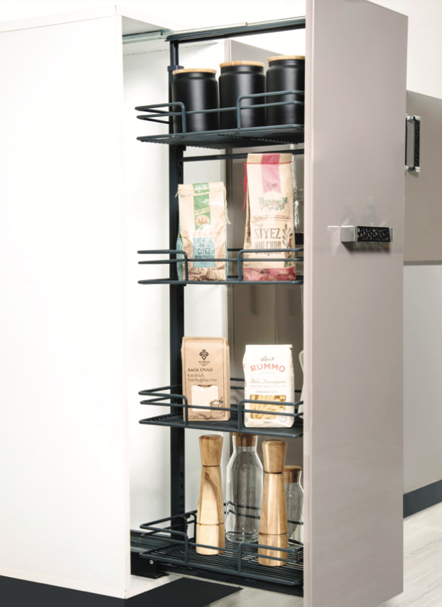 Telescopic Pantry with Ball Rail System