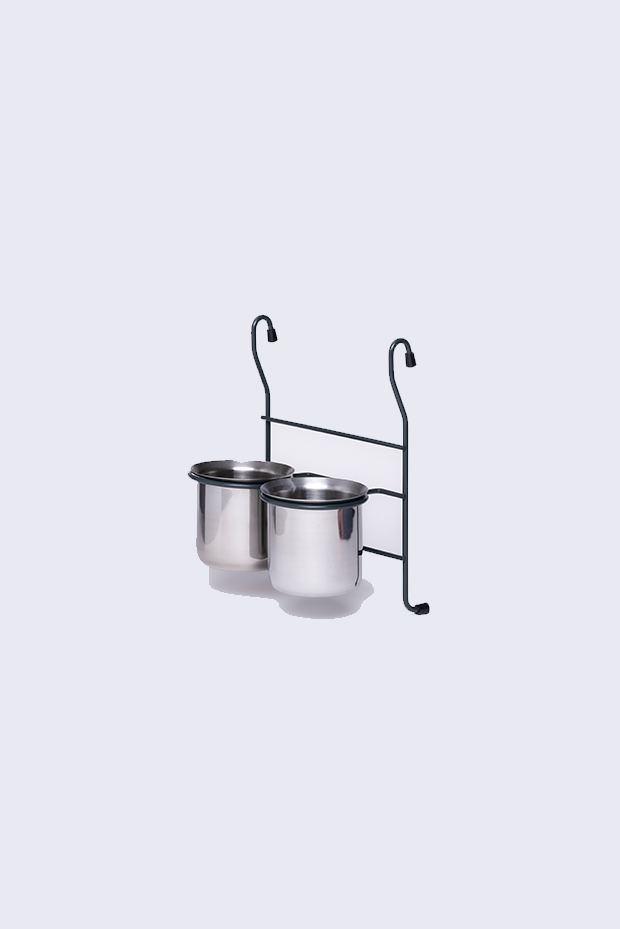 Set of 2 Stainless Fork and Spoon Holders