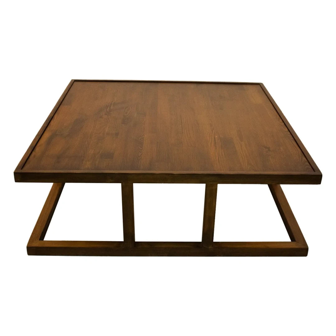 Nitra Pine Wood Wooden Square Coffee Table