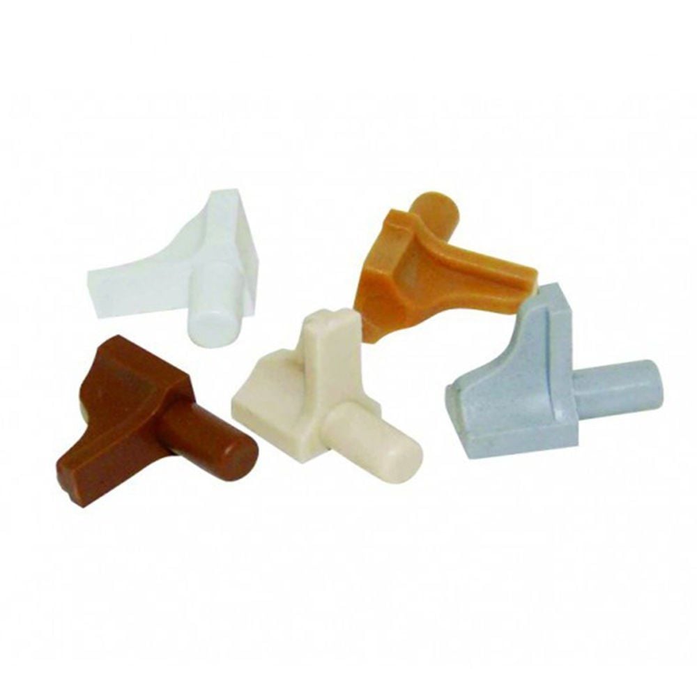 Plastic Dowel Shelf Pin White 6mm (50 Pieces)
