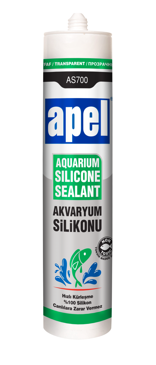 310ml Aquarium Silicone Transparent As700 Apel 24 Pieces