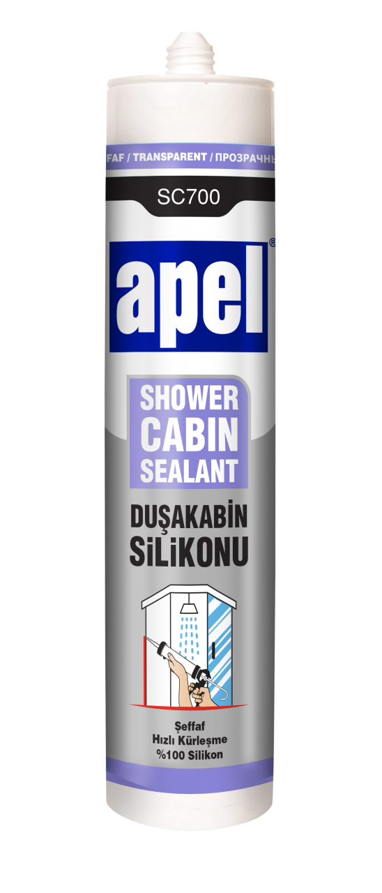 280g Shower Cabin Silicone Transparent Apel 30 Pieces