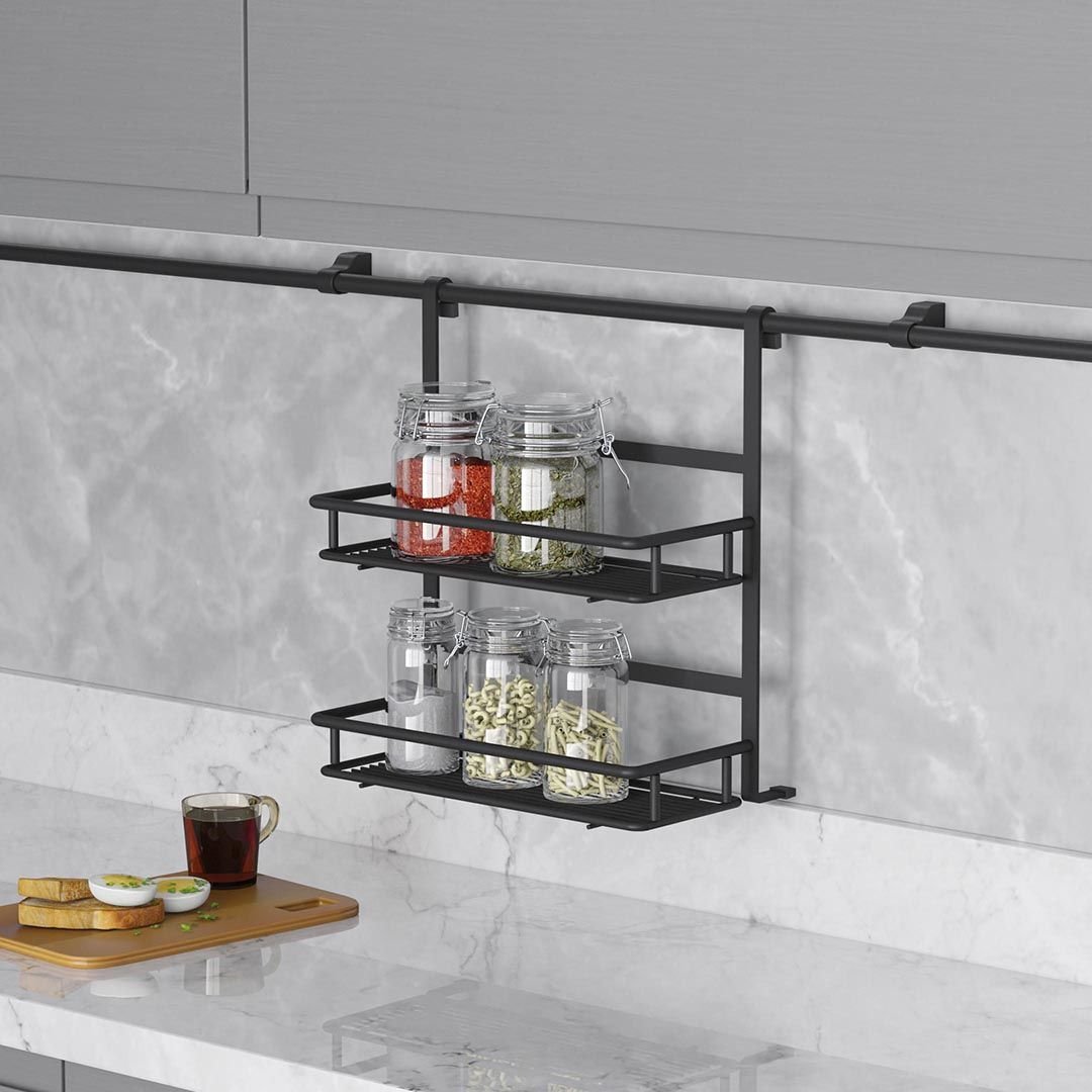 Small Spice Rack with Two Shelves