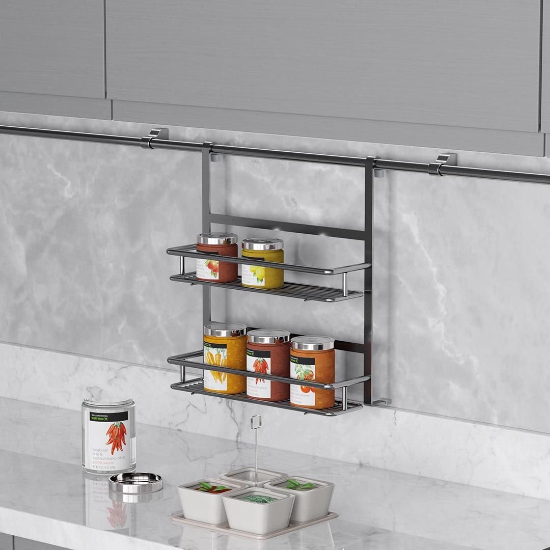 Small Spice Rack with Two Shelves