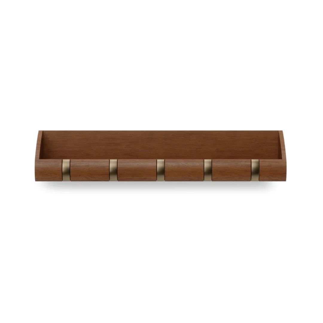 Cubby Walnut Color Hanger and Organizer