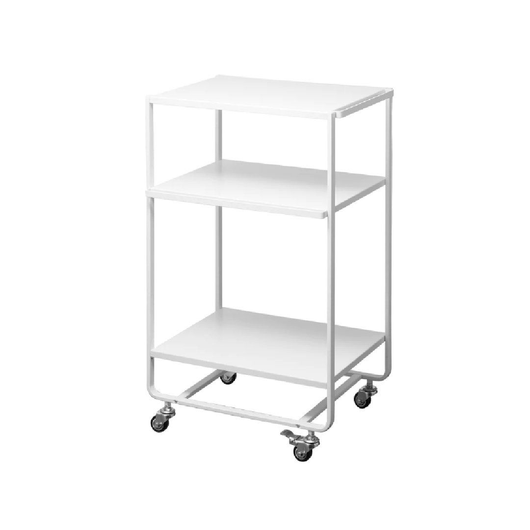 Tower 3 Tier Kitchen Trolley with Handle White